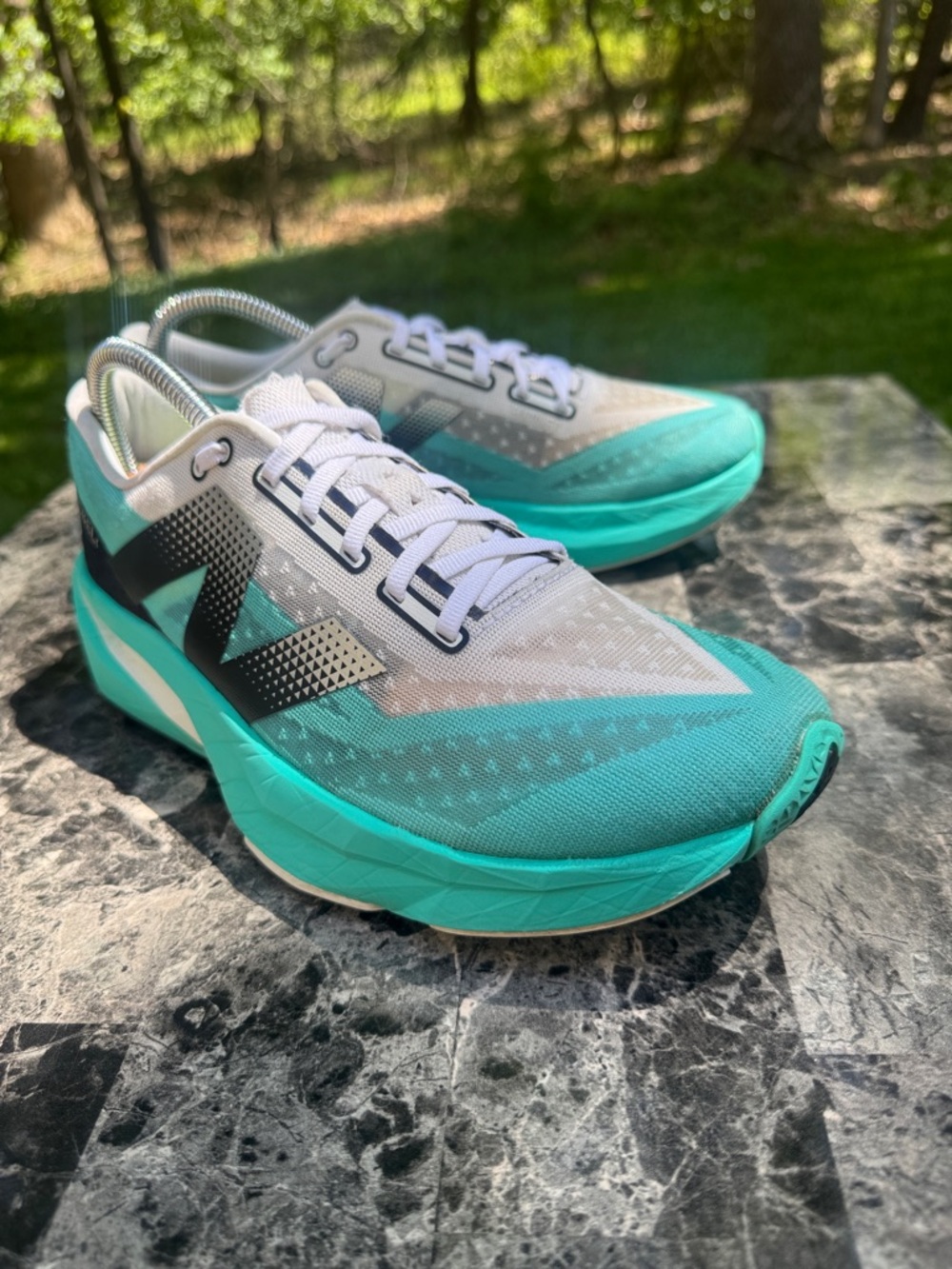 Womens 8.5  Balance FuelCell SuperComp Elite v4 running shoes Cyber/Jade - Picture 7 of 13